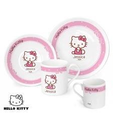 Personalised Hello Kitty Bow Breakfast Set